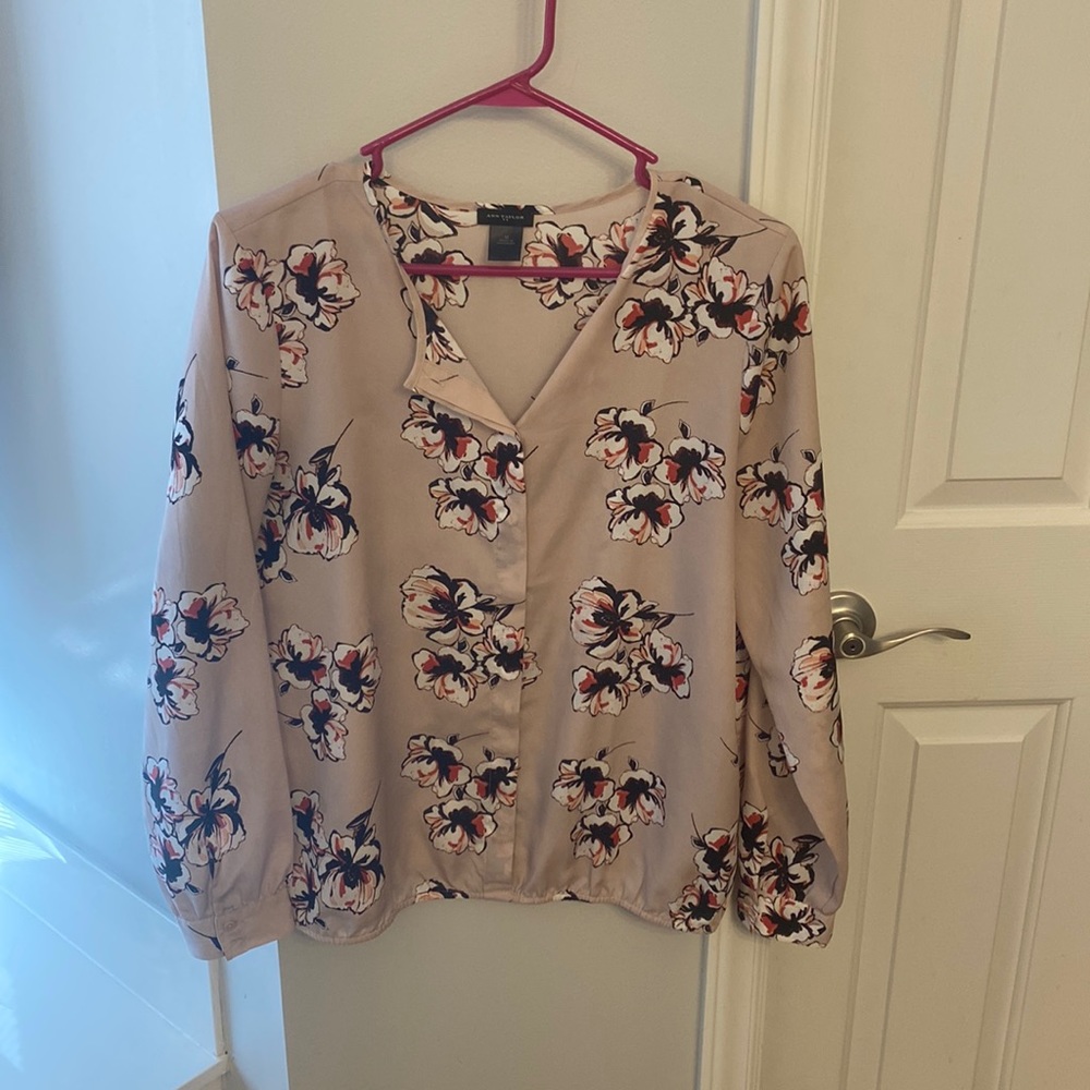 Ann Taylor Floral Blouse